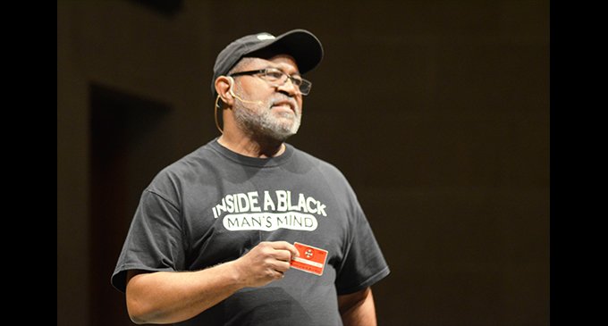 Ron Stallworth of ‘BlacKkKlansman’ speaks on the campus of Wake Forest University