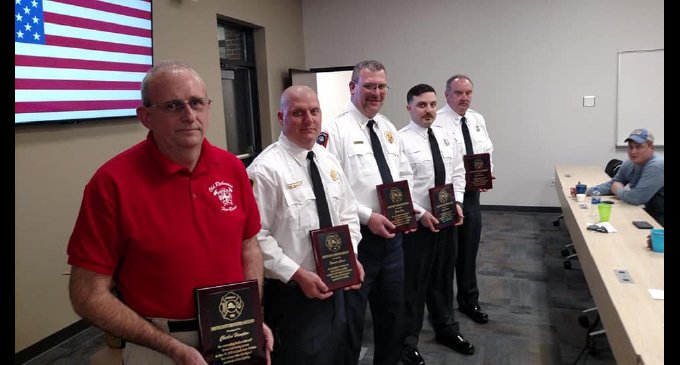 Life saving firefighters receive award
