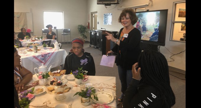 Carver High School Diamond Club experiences international tea party