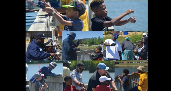 Fathers and sons go fishing