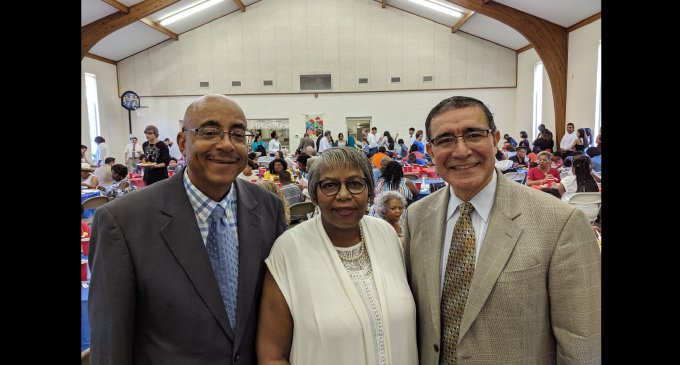 Three churches come together for spirited multicultural worship
