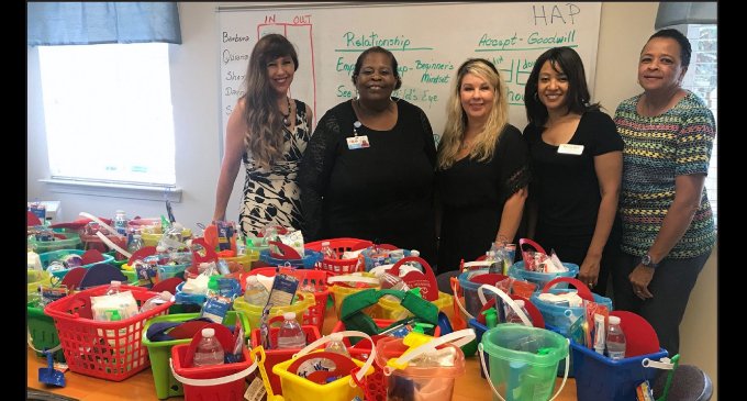 Seniors surprised with gifts of Beat the Heat baskets