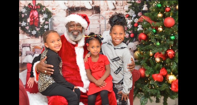 Black Santa comes to town