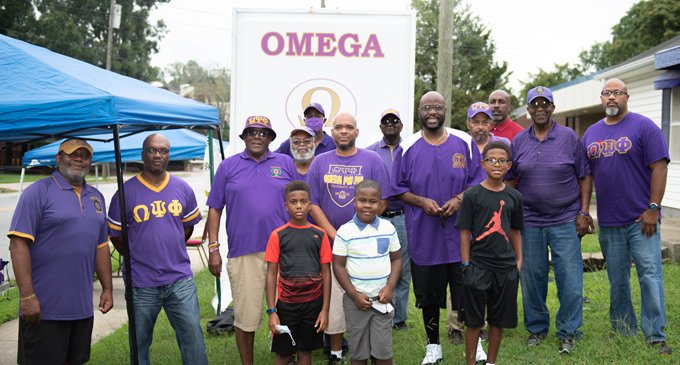 Omegas hand out free school supplies in East Winston