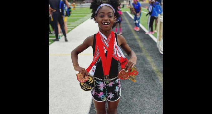 Saleia Stowe brings home the gold at AAU Jr. Olympics