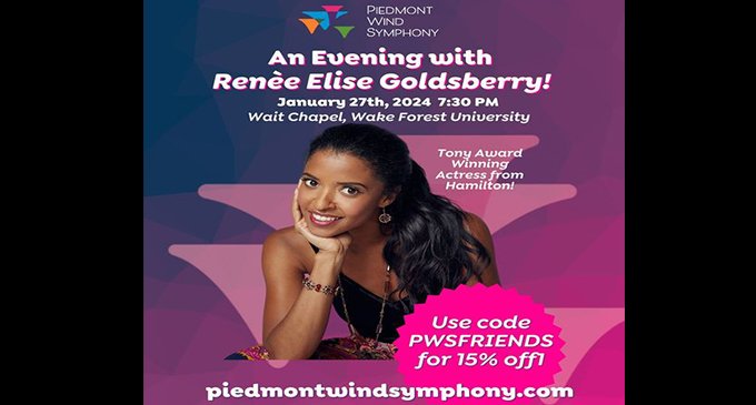 Piedmont Wind Symphony presents ‘An Evening with Renée Elise Goldsberry’