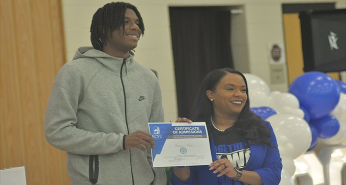 ECSU Chancellor, staff make recruiting stop in W-S