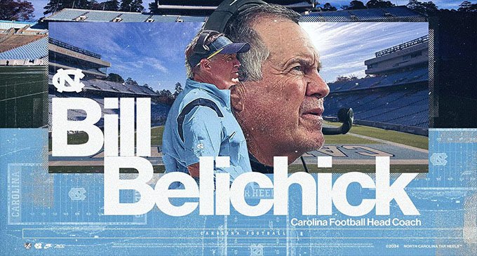 Bill Belichick takes over football program at Chapel Hill
