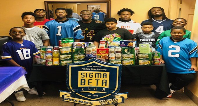 Local Sigma Beta Club participates in the Souper Bowl of Caring campaign