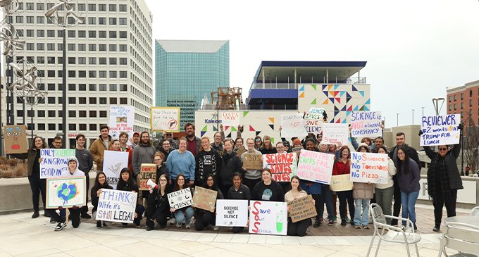 Standing up for science, standing in solidarity to protect the sanctity of scientific research
