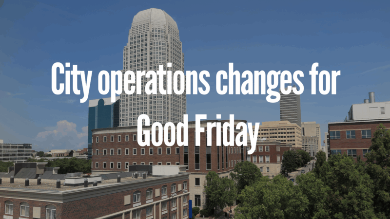 City operations changes for Good Friday 