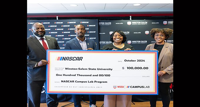 WSSU NASCAR Campus Lab students host first event, ‘Race You to the Yard’ on campus