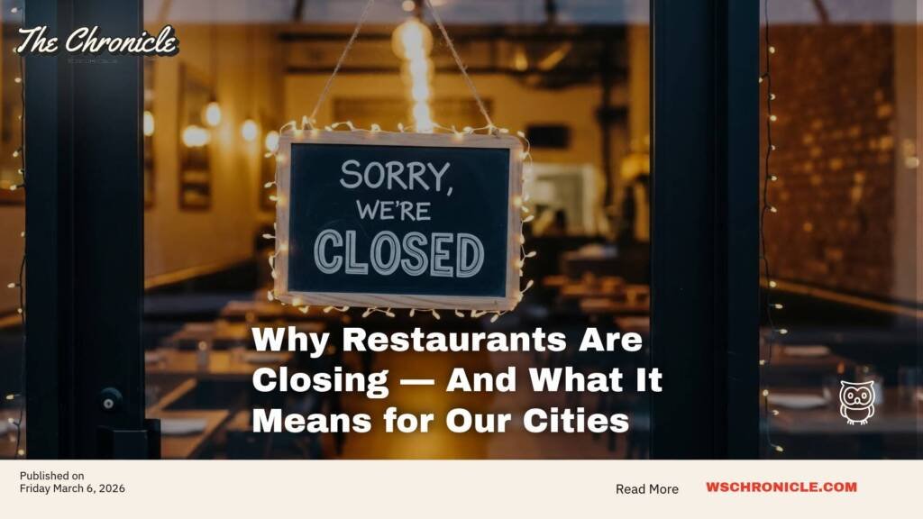 Why Restaurants Are Closing — And What It Means for Our Cities
