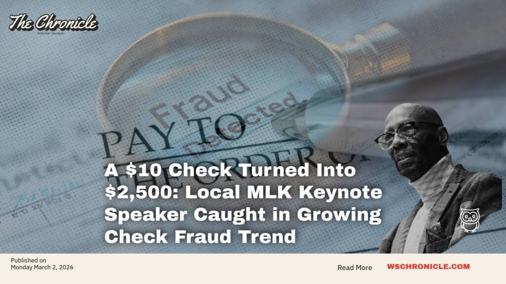A $10 Check Turned Into $2,500: Local MLK Keynote Speaker Caught in Growing Check Fraud Trend