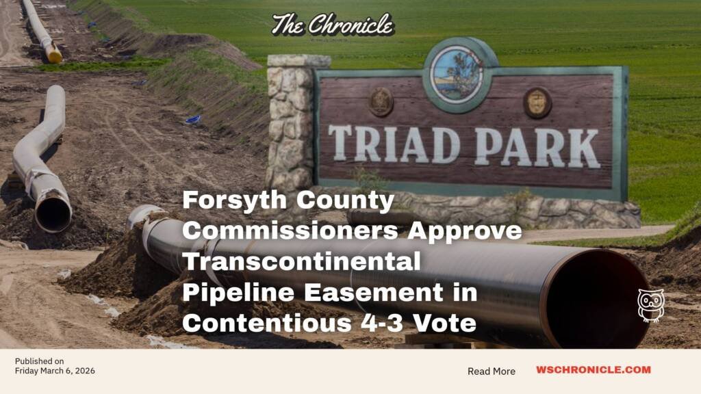 Forsyth County Commissioners Approve Transcontinental Pipeline Easement in Contentious 4-3 Vote