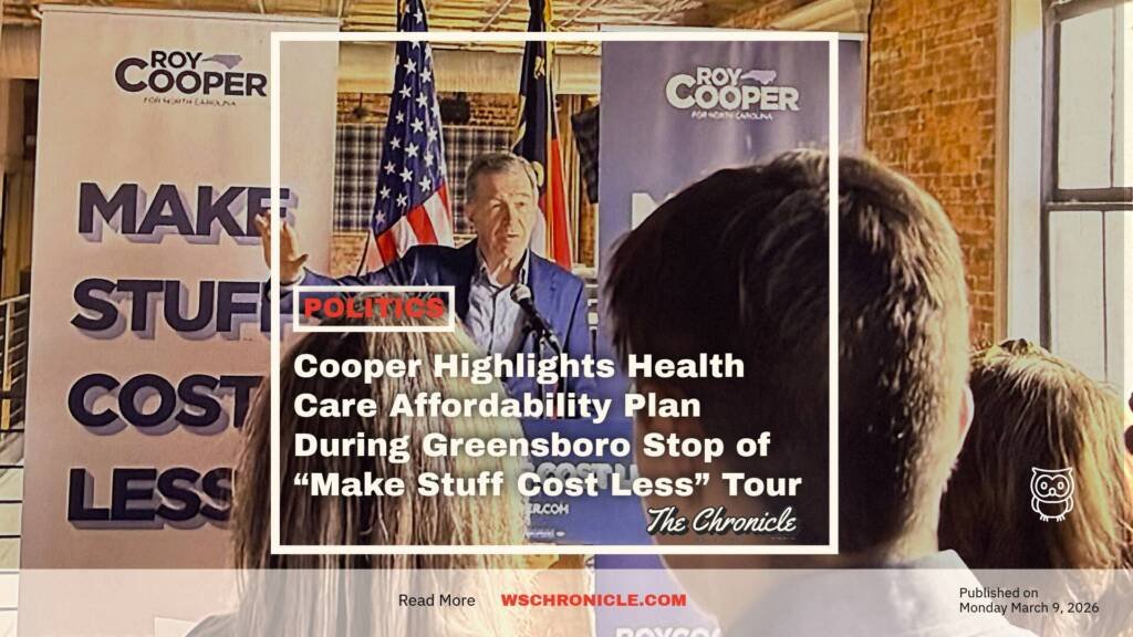 Cooper Highlights Health Care Affordability Plan During Greensboro Stop of “Make Stuff Cost Less” Tour